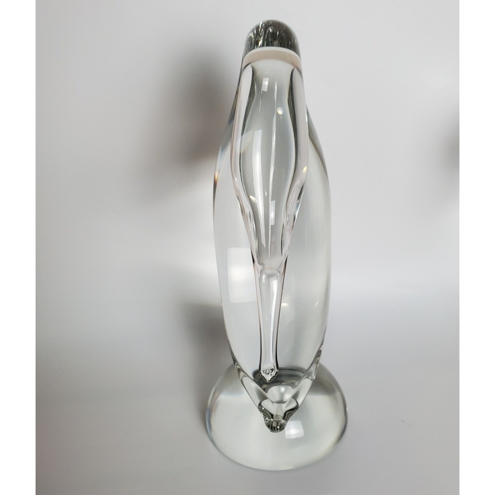 Rare Cristallo Clear Duck Goose Swan Birds Pair Glass Murano? Archimede Seguso? - Picture 6 of 15